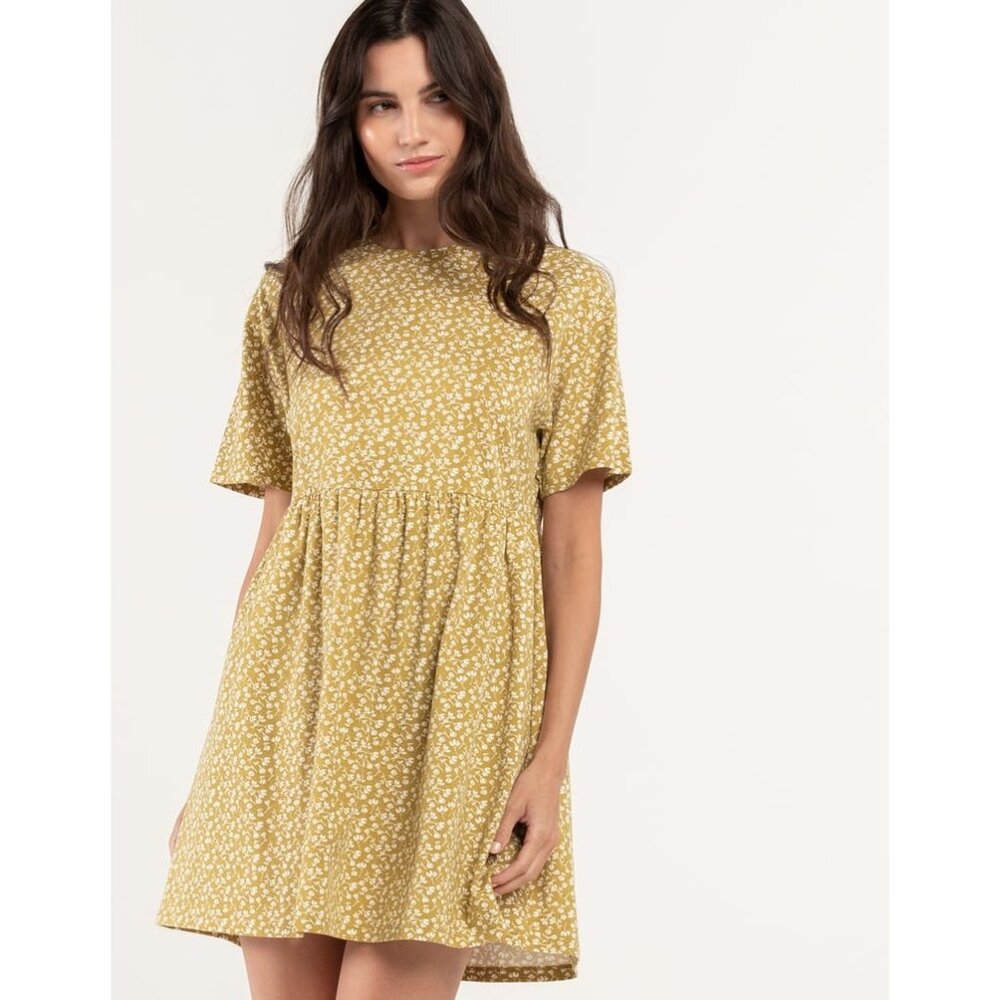 RVCA City Vibes Babydoll Dress NEW WITH TAGS